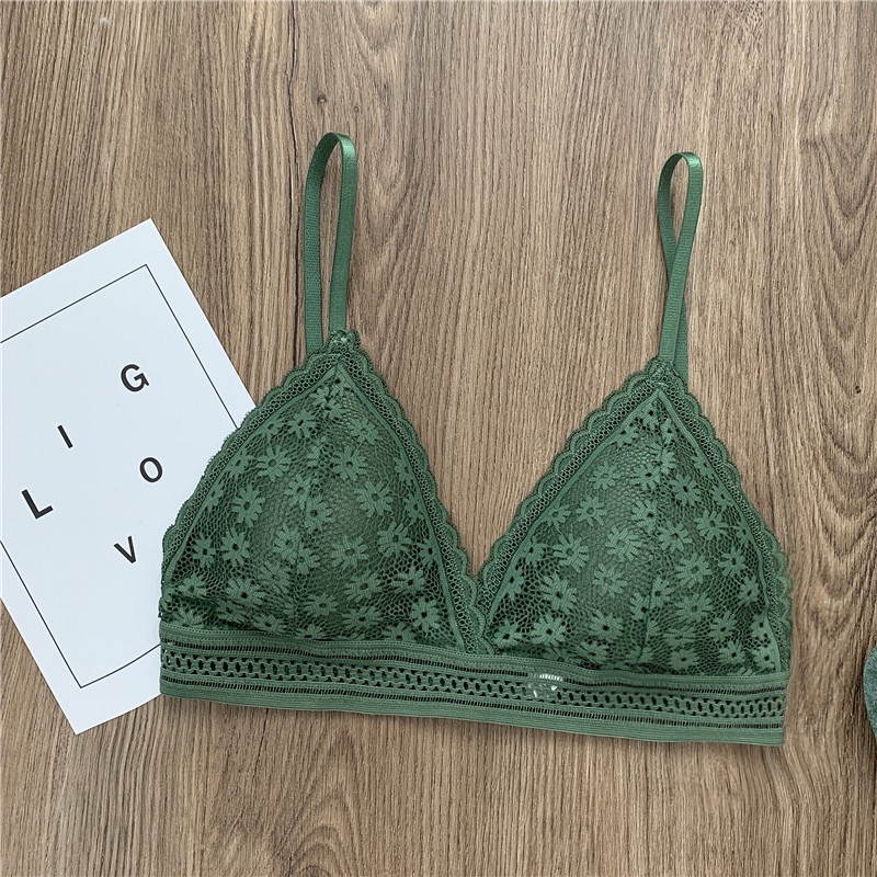 Áo Bralette kiểu Pháp không gọng mút mỏng tháo được nhiều màu_NuciFera