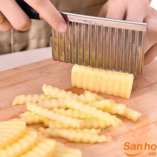 Dao cắt rau củ lượn sóng có tay cầm