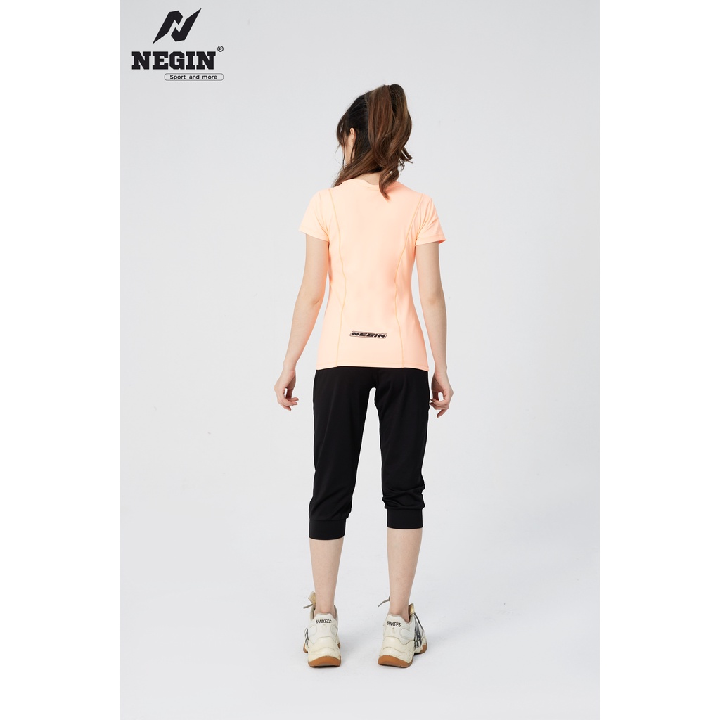 Áo Thun T-Shirt Nữ Thiết Kế Cổ Tròn Ngắn Tay Form Ôm Body, Chất Vải Co Giãn Thoáng Mát AN348W | BigBuy360 - bigbuy360.vn