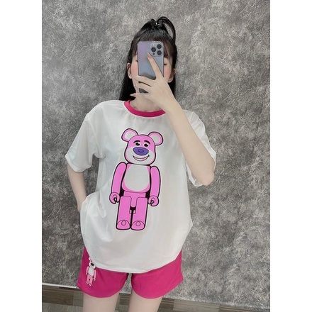 Đồ bộ nữ, set đồ bộ quần đùi lưng thun có túi và áo ngắn tay form rộng freesize vải thun cotton dày dặn, quần áo nữ