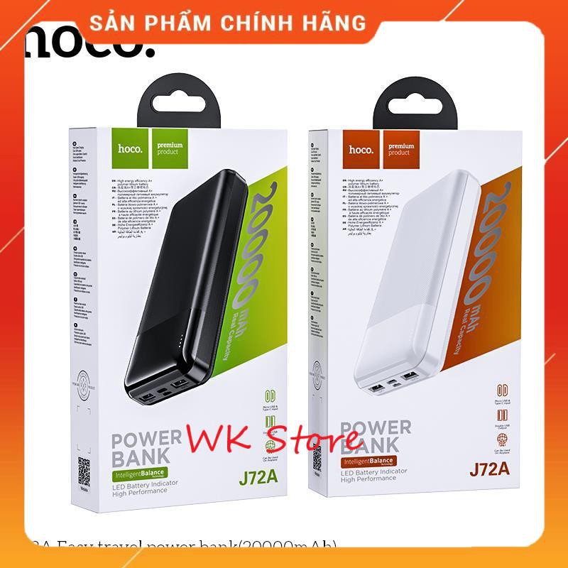 Sạc dự phòng Hoco J72A 20.000 mAh (Hàng chính hãng,BH 1 năm)