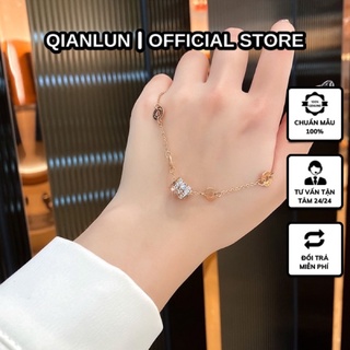 Lắc Vòng Tay Nữ Charmed Titan Không Đen gỉ Đính Đá LV nữ style nhẹ nhàng thanh lịch