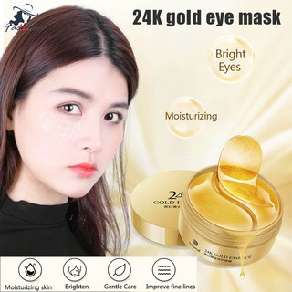[Hàng mới về] Bộ 60 miếng mặt nạ hydrogel collagen vàng 24K dán mắt chống lão hóa loại bỏ quầng thâm