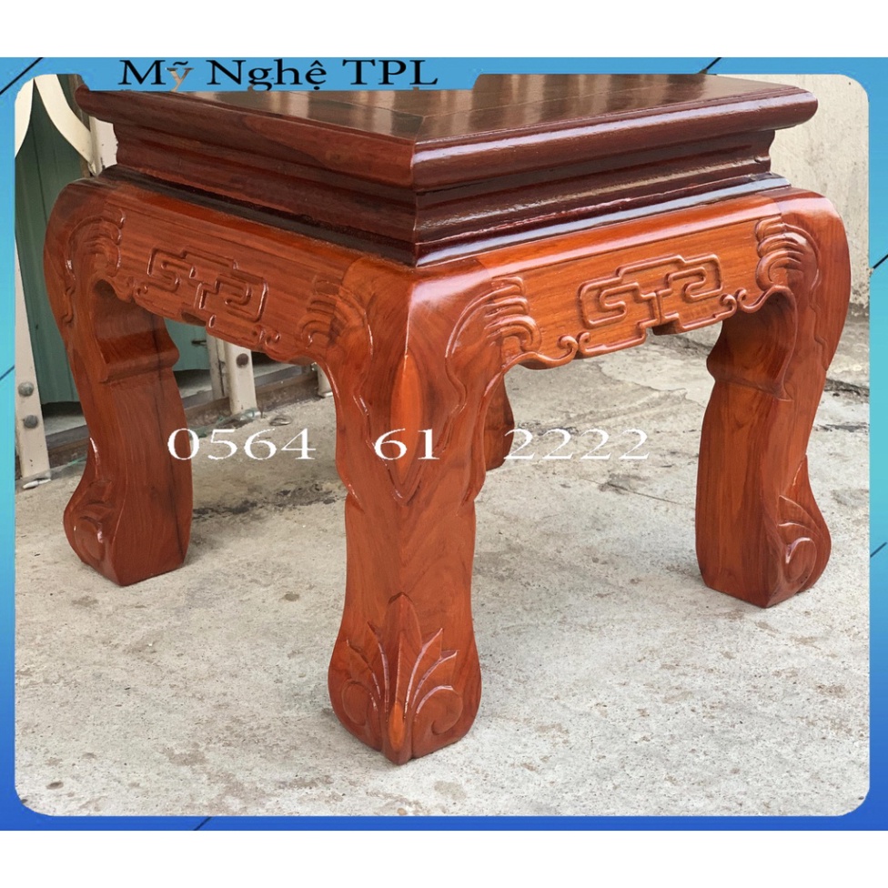 Đôn Đế Chiện Vuông Kê Và Ngồi Cực Đẹp Mặt 35 Cao 35cm