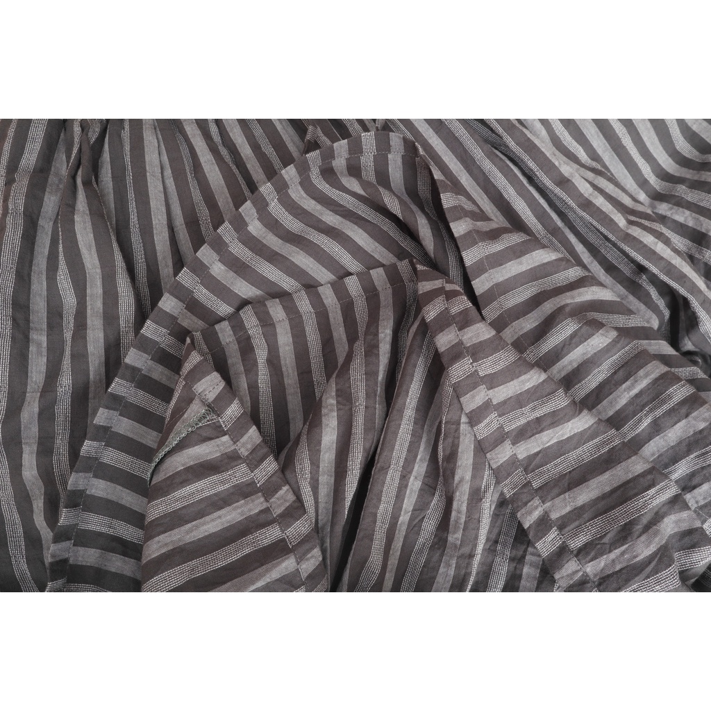 Chân váy boil form dài - sọc KACHISA màu xám