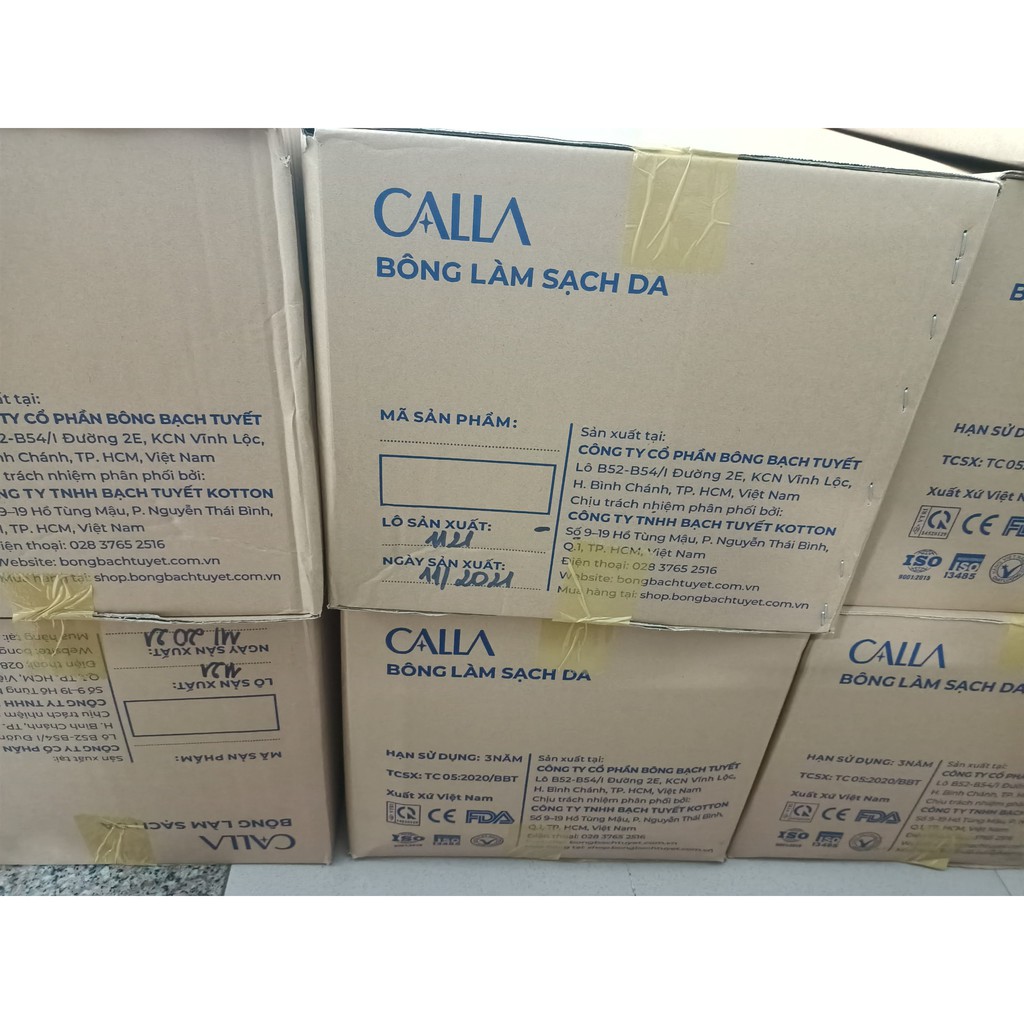 Bông làm sạch da Calla Sạch Sâu. phân loia5 500gan và 1kg.