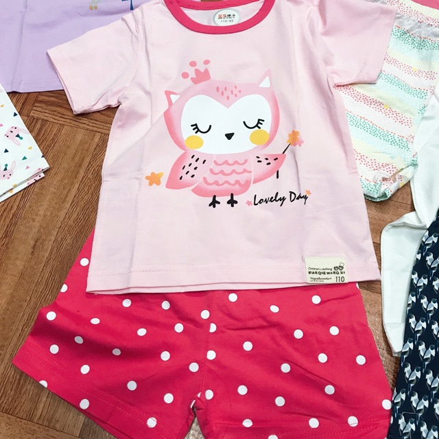 Bộ cotton hè cho bé trai gái