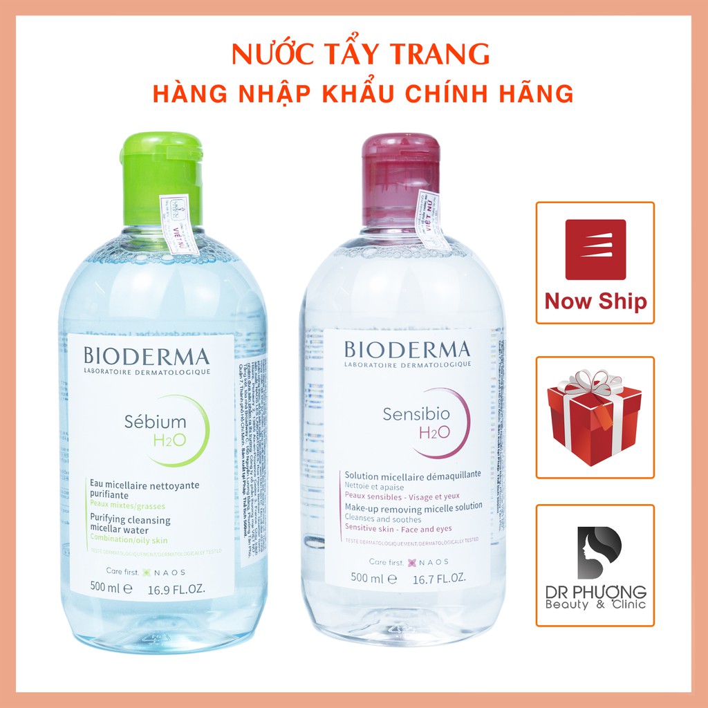 [CÓ BILL CHÍNH HÃNG] NƯỚC TẨY TRANG BIODERMA H2O SOLUTION 500ML