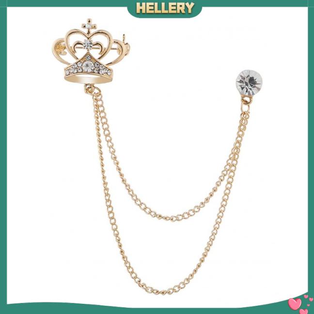 Cài Áo Hình Vương Miện Đính Đá Thời Trang Cho Nam