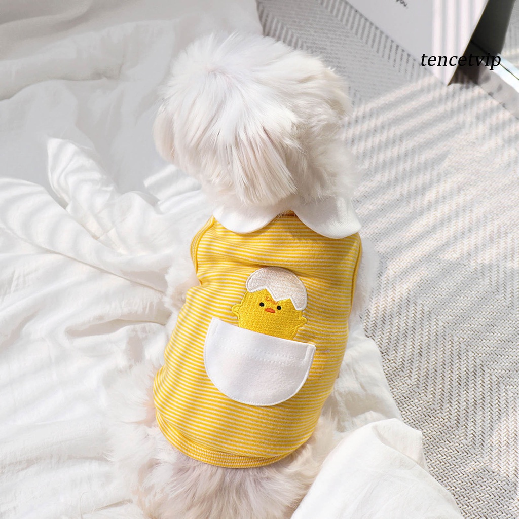 Áo họa tiết vỏ trứng dễ thương thoáng khí thời trang mùa hè cho thú cưng
