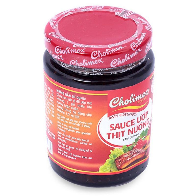 ⭐FLASH SALE⭐SỐT ƯỚP THỊT NƯỚNG BBQ CHOLIMEX LỌ THỦY TINH 200g