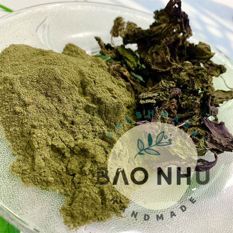 Bột tía tô nguyên chất chăm sóc da mụn viêm, hỗ trợ mờ thâm nám