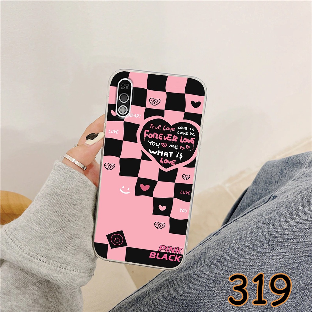 Ốp Lưng Vsmart Bee 3 - Vsmart Bee in hình họa tiết caro  - Chất liệu Silicon siêu bền, sang trọng