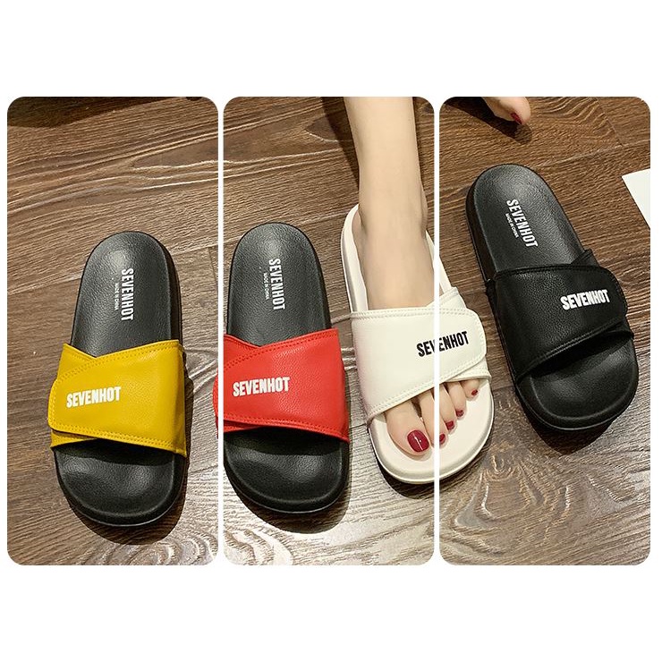 Dép quai ngang cặp đôi nam nữ giả da ulzzang - US684