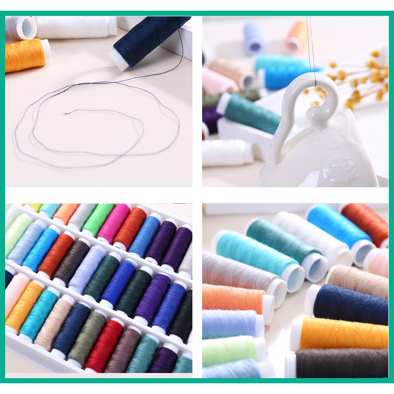 Bộ 39 cuộn chỉ may gia đình đủ màu