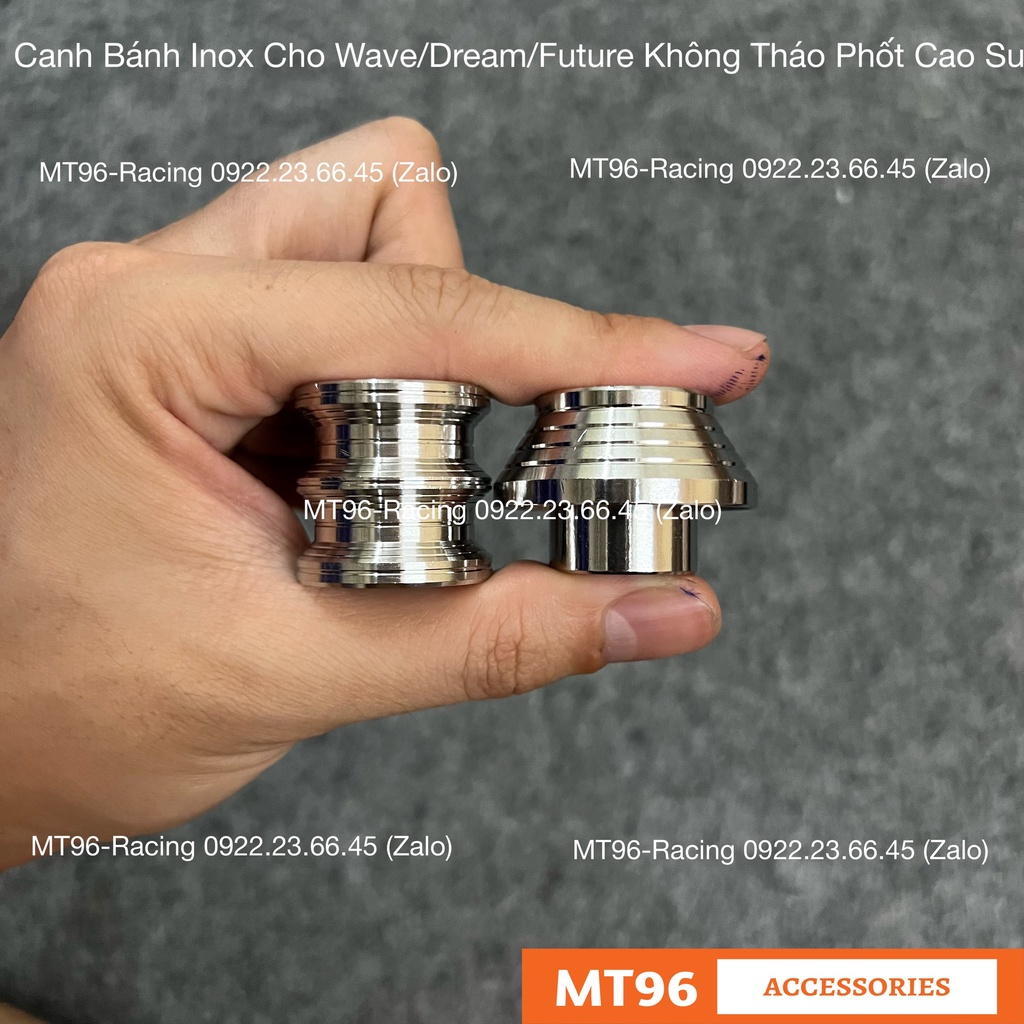 Canh Bánh Inox Trước Sau Cho Wave Dream Future Các Đời Không Tháo Phốt Cao Su