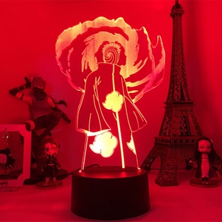 Đèn Led Nhân Vật Hoạt Hình Naruto Tobi Đèn Led 3d 16 màu remote điều khiển