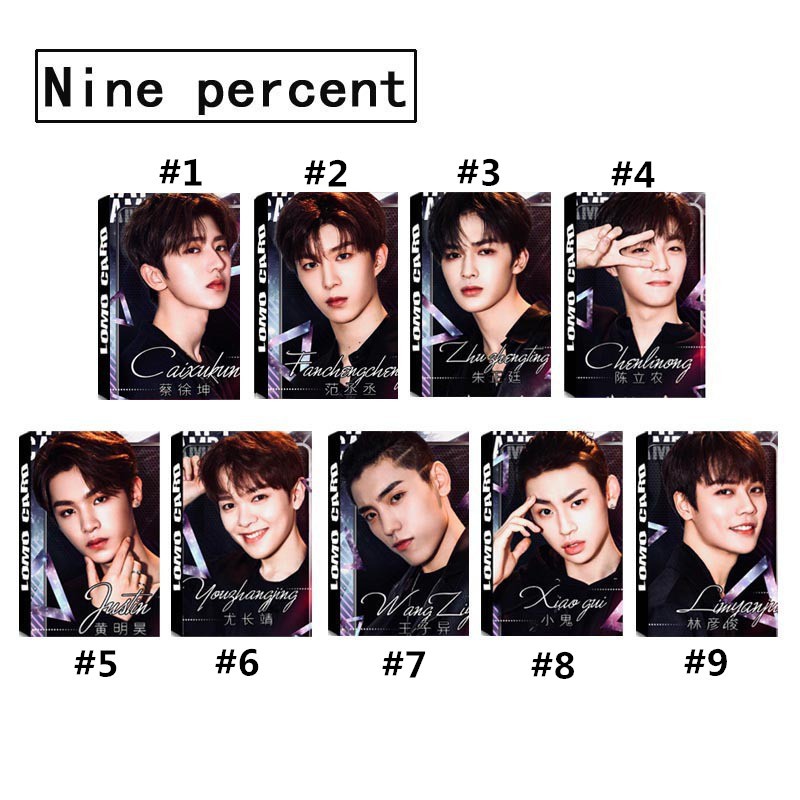 Set 30 tấm hình lomo nhóm nhạc nine percent độc đáo