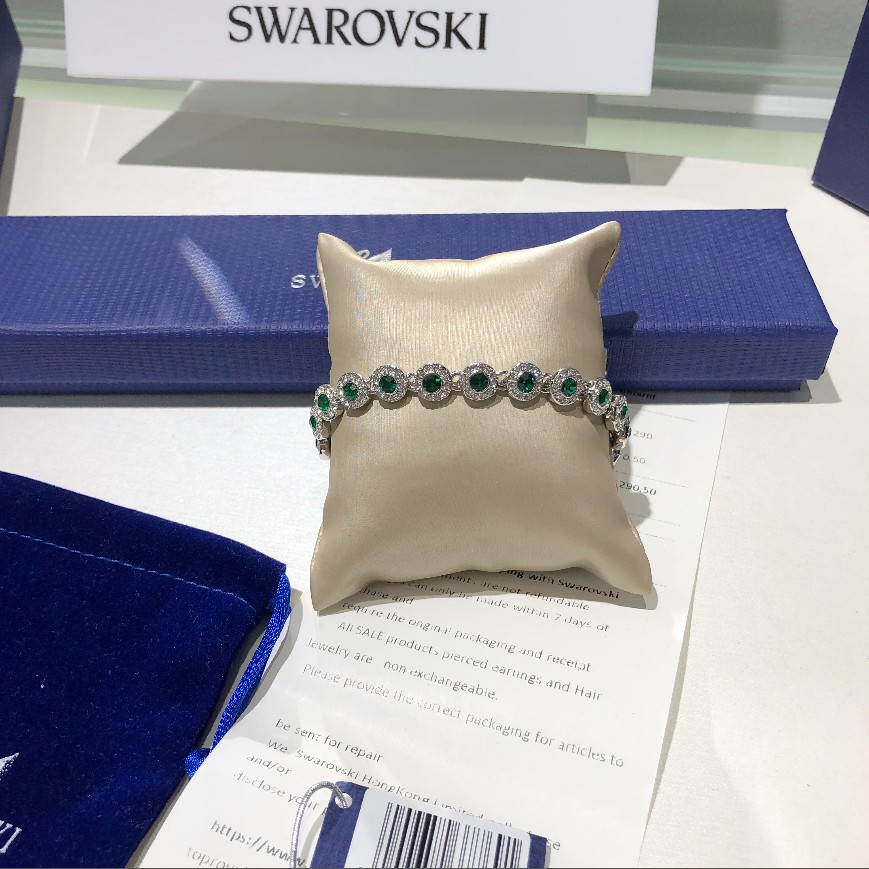 [Sản phẩm mới] Vòng tay đính kim cương xanh Swarovski ANGELIC