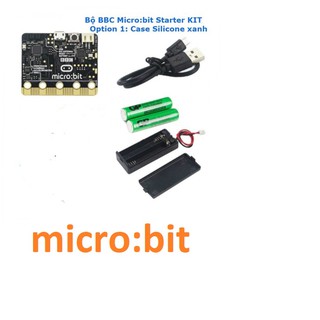 Bộ Microbit  KIT giáo dục STEM - kèm cáp kết nối- đế pin