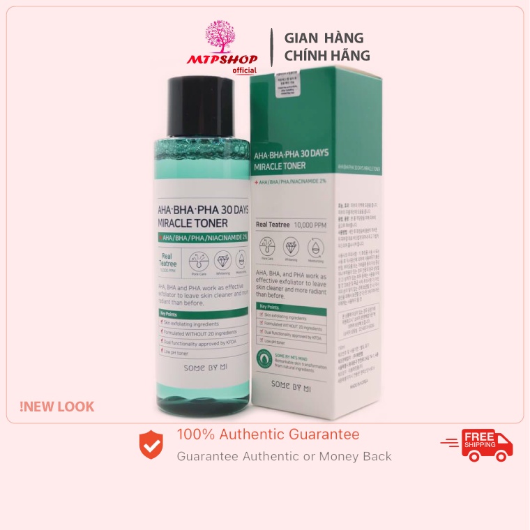 Nước Hoa Hồng Some By Mi AHA-BHA-PHA 30 Days Miracle Toner 150ml