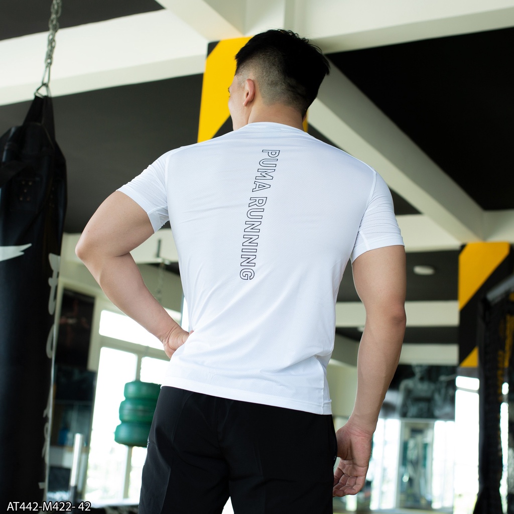 ÁO THUN THỂ THAO PU.MA  AT442 - THỜI TRANG NAM VNXK