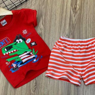 Set 3 bộ thun coton 4c bé trai size 1 -4