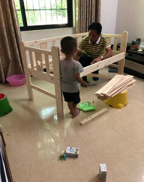 [Sẵn] Giường ngủ  gỗ cho bé đến khi trưởng thành 180*100*40 cm | BigBuy360 - bigbuy360.vn