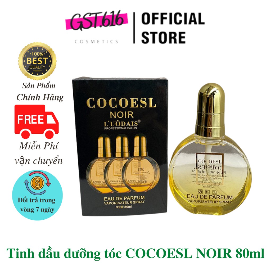 Tinh dầu dưỡng tóc xoăn Coco Noir 80ml hương nước hoa