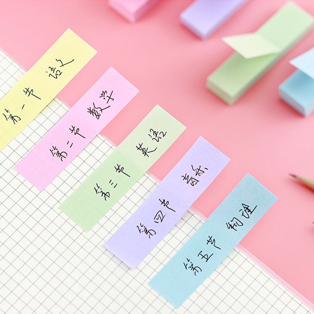 100Sheets Morandi Ghi chú dính Miếng đệm Bài đăng Văn phòng phẩm Giấy dán đã đăng Nó Ghi nhớ Máy tính xách tay Máy tính xách tay Máy tính xách tay Phụ kiện văn phòng trường học