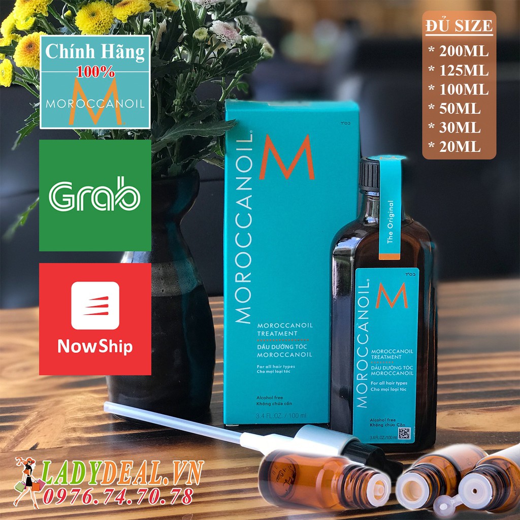 TINH DẦU MOROCCANOIL DƯỠNG PHỤC HỒI TÓC HƯ TỔN KHÔ XƠ ĐỦ SIZE