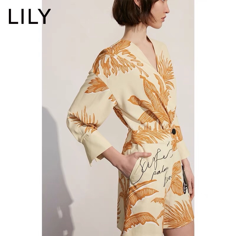 Jumsuit hoa vàng Lily