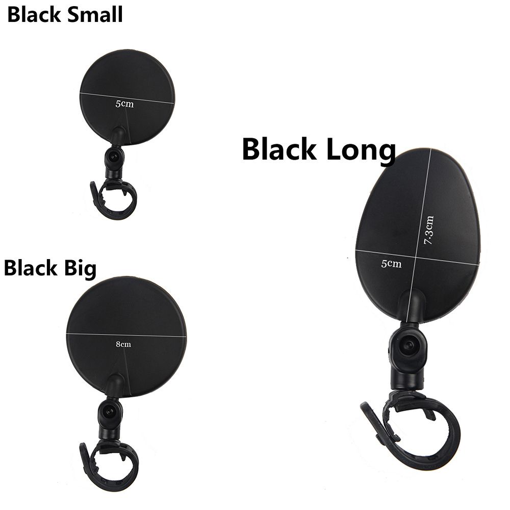 Gương chiếu hậu xoay 360 độ tùy chỉnh bằng ABS + cao su tiện dụng cho xe máy/ xe đạp