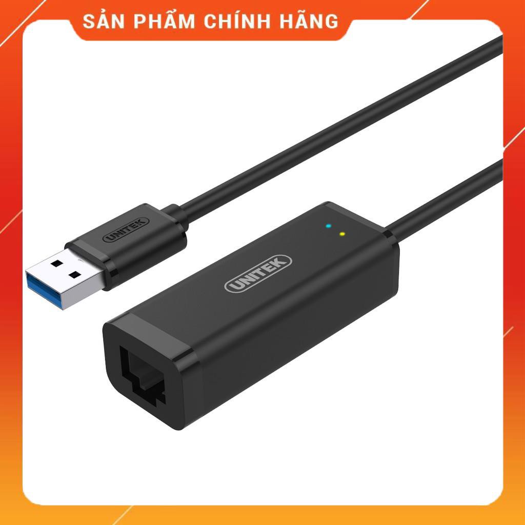 (Có sẵn) Cáp usb to Lan Gigabit Unitek Y-3470 Chính hãng