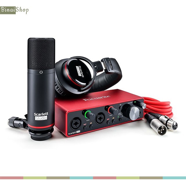 Bộ mic và tai nghe phòng Thu Focusrite Scarlett 2i2 Studio (Gen 3)