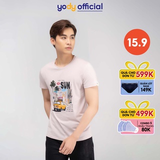 Áo phông nam Yody The Sun thấm hút thoáng mát TSM4209