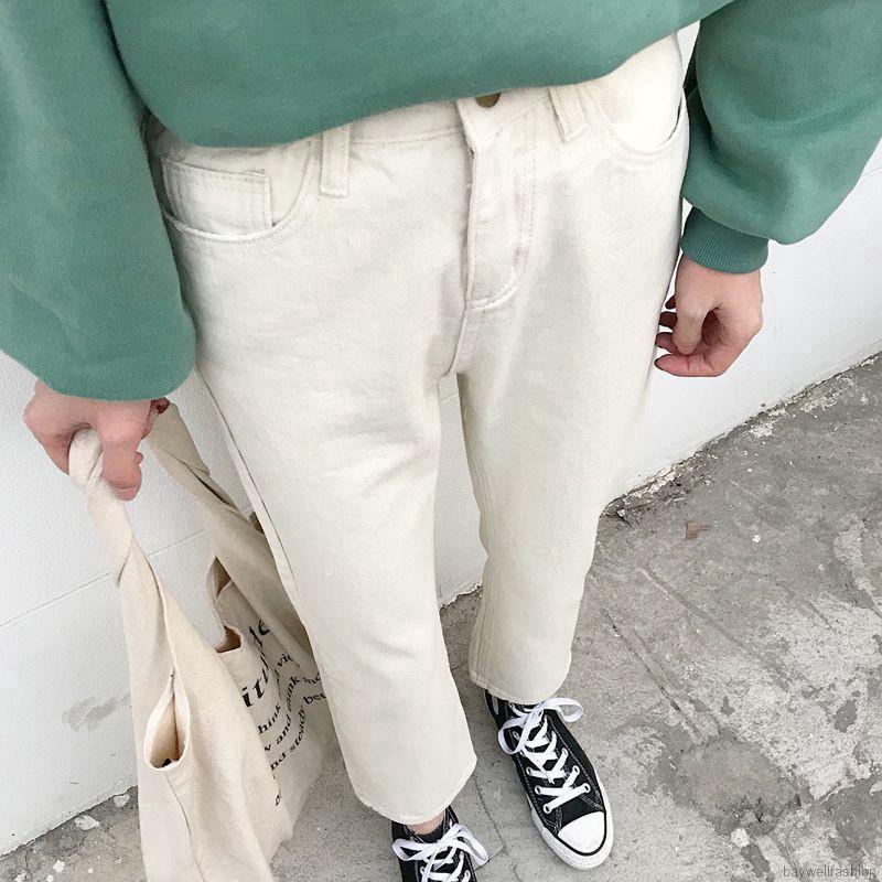 [Baywellfashion]Quần jean denim nữ lưng cao ống rộng | BigBuy360 - bigbuy360.vn