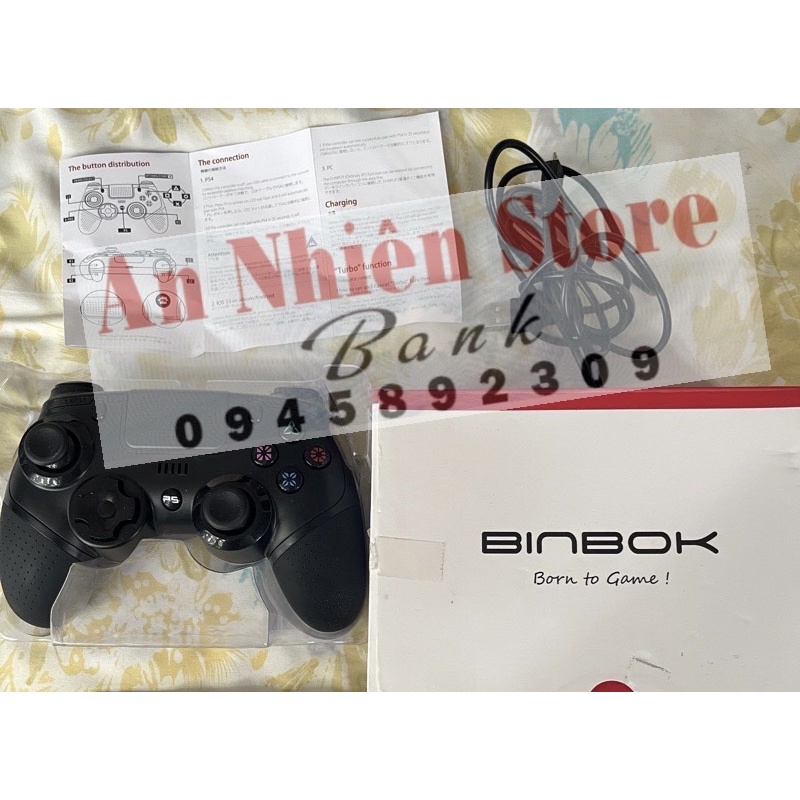 Tay cầm không dây pro binbok cho ps4/android/pc