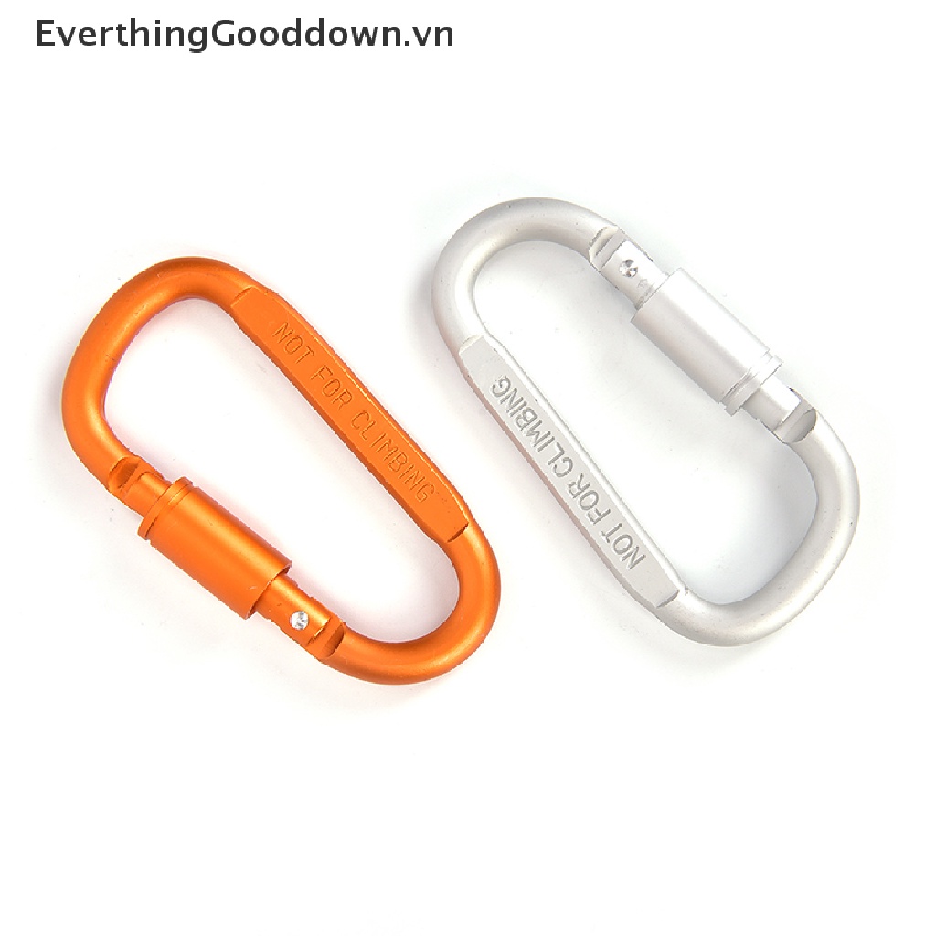 Everthinggooddown 1 Móc Khóa Leo Núi Hình Chữ D Bằng Hợp Kim Nhôm Kèm Đai Ốc