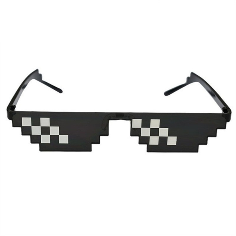 Kính Râm 8 Bit Thug Life Pixelated UV400 Phong Cách Retro Sáng Tạo Cho Nam Và Nữ
