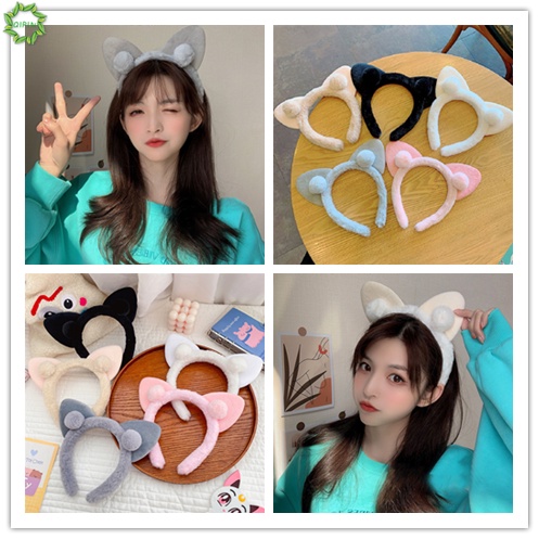 Băng đô thiết kế kiểu tai thỏ vải lông nhung phong cách Hàn Quốc thời trang dành cho nữ
