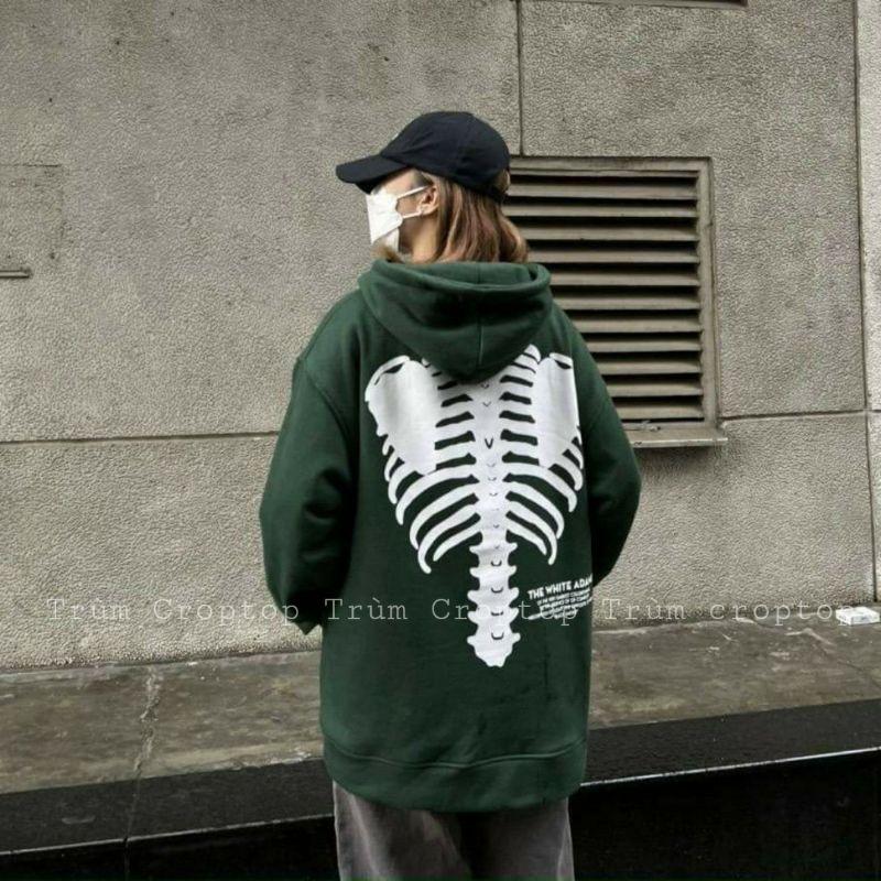 Áo Khoác Hoddie Chất Nỉ Ngoại In Hình ADAMS 2 Màu Xanh Đen Form Unisex Basic Nam Nữ