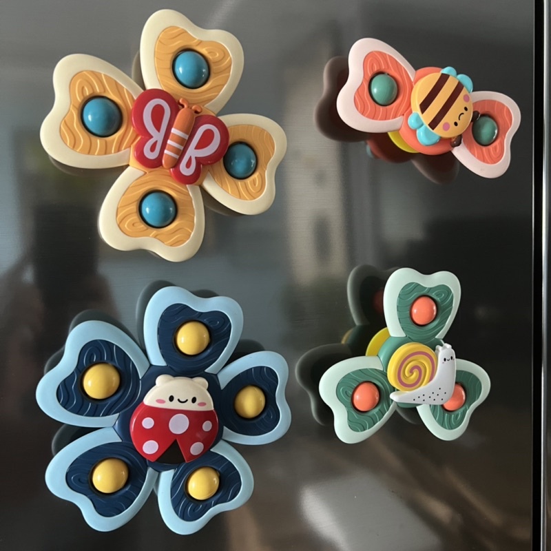 Spinner Chống nước Chong Chóng Dính Tường Đồ Chơi Kích Thích Phát Triển Giác Quan Tư Duy Cho Bé Hoạ Tiết Hoạt Hình Cute