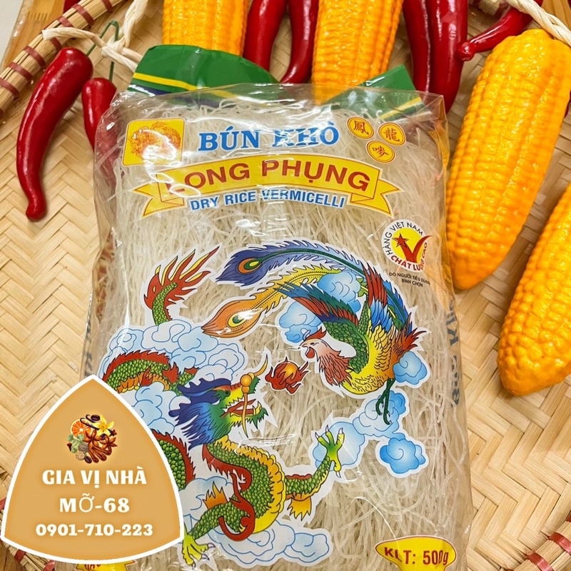 Bún gạo khô Long Phụng dạng gói 400gr-500gr