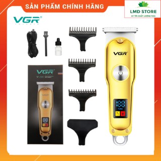 Tông đơ cắt tóc chuyên nghiệp VGR V290 có màn hình LED cảnh báo thông minh công suất mạnh mẽ sử dụng pin sạc có thể cắm