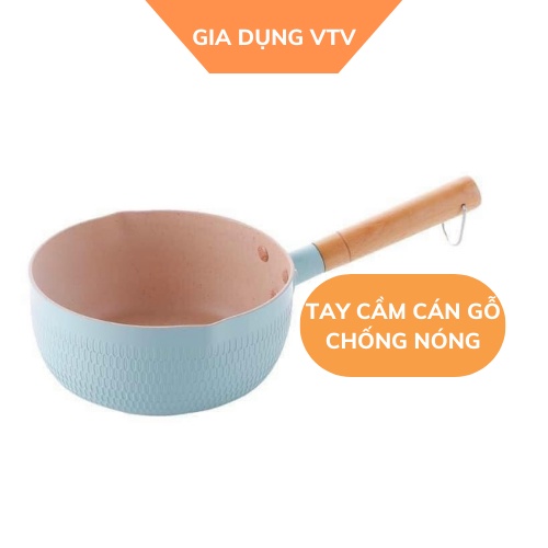 Chảo chống dính bếp từ sâu lòng vân đá 18cm nhiều màu Gia Dụng VTV