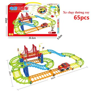 Mô hình đồ chơi lắp ráp đường ray cho xe chạy pin - Rẻ, bền, đẹp cho bé vui chơi khám phá