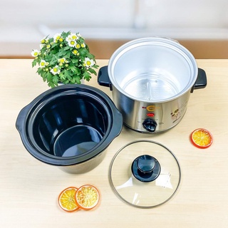 Nồi nấu cháo hầm chậm Hàn Quốc 1.5L, 2.5L, 3.5L BBCooker -HÀNG CHÍNH HÃNG-BẢO HÀNH TOÀN QUỐC