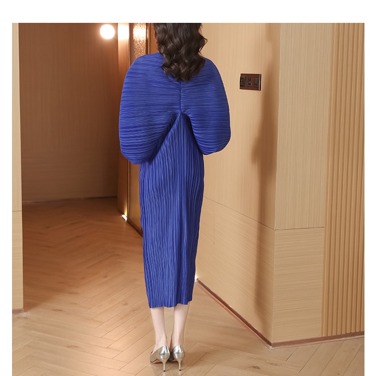 Hàng Có Sẵn Đầm Xếp Ly Cánh Dơi Plus Size Cho Nữ
