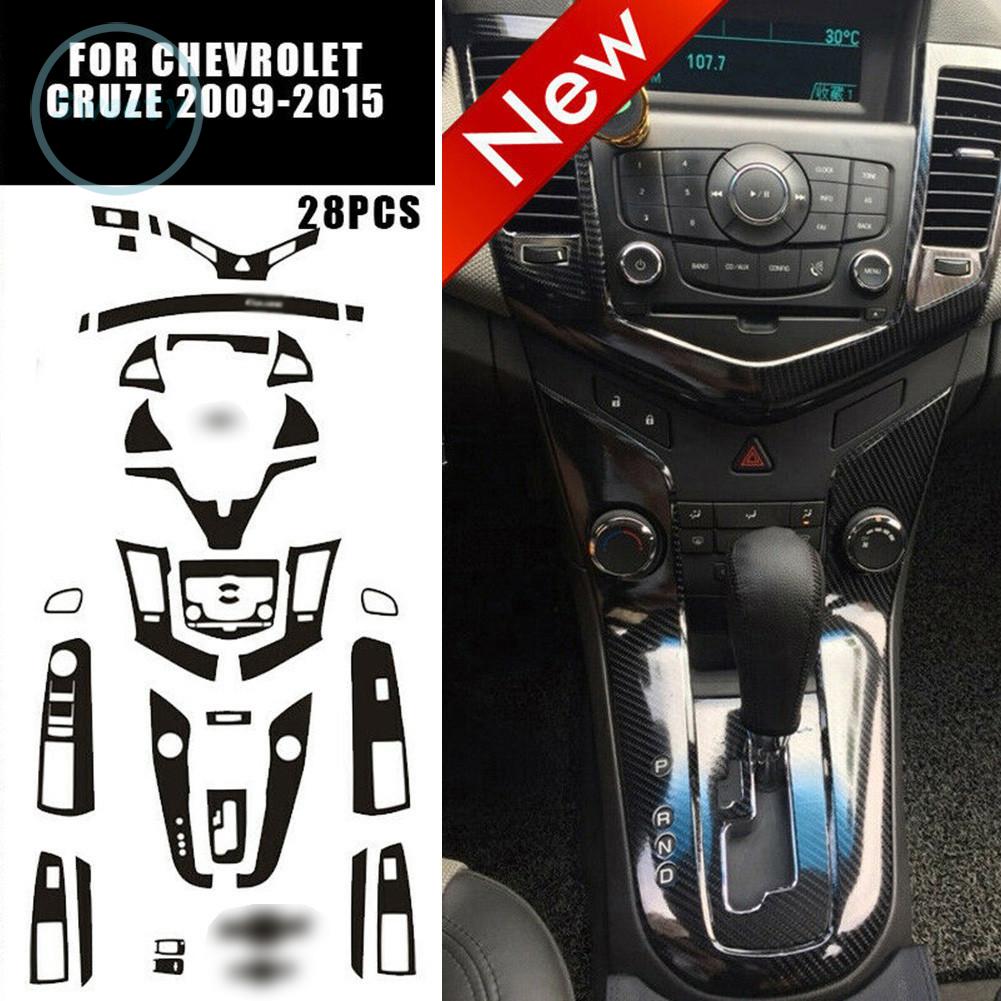 Set 28 Miếng Dán Trang Trí Nội Thất Xe Ô Tô Chevrolet Cruze 2009-2015